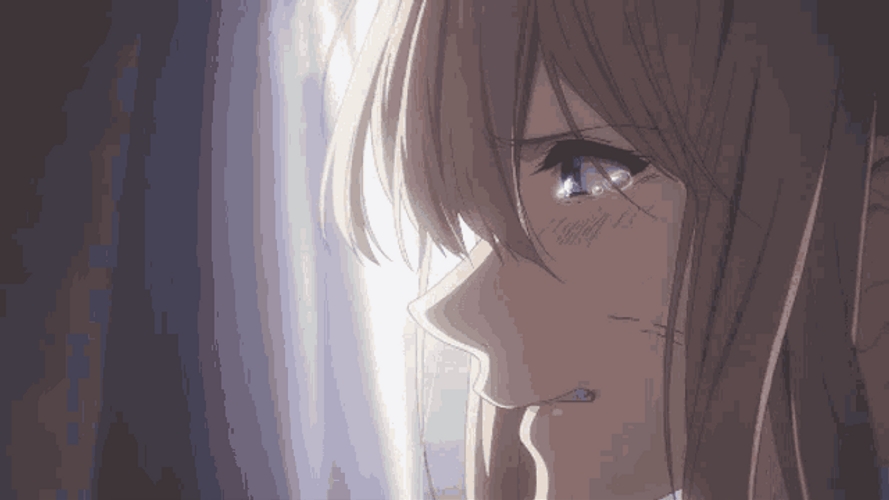 Violet Evergarden Anime Crying
