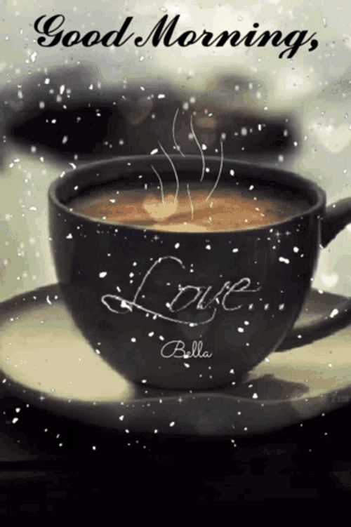 Good Morning Love Coffee Animation