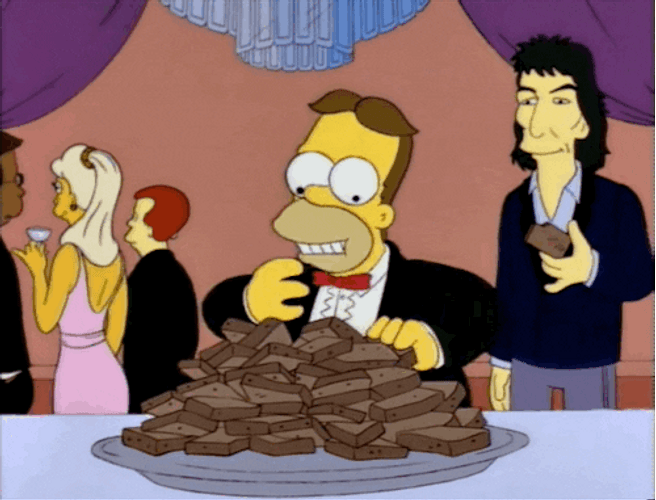 The Simpsons Homer Eating