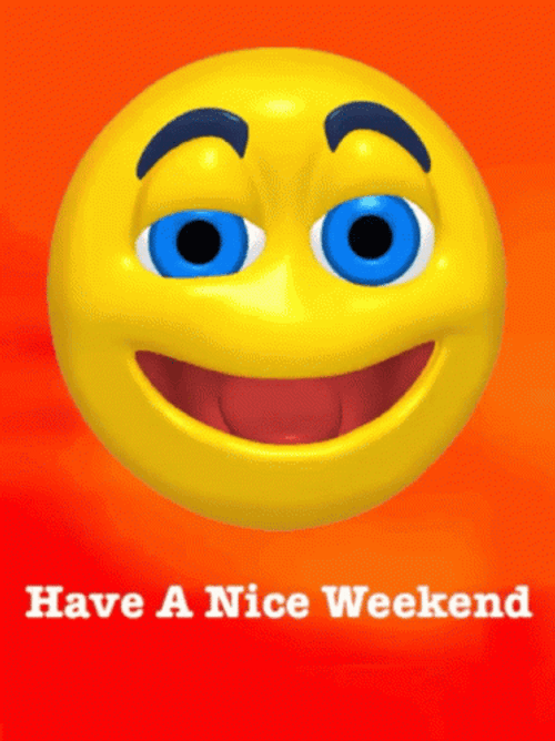 Winking Blue-eyed Emoji Weekend