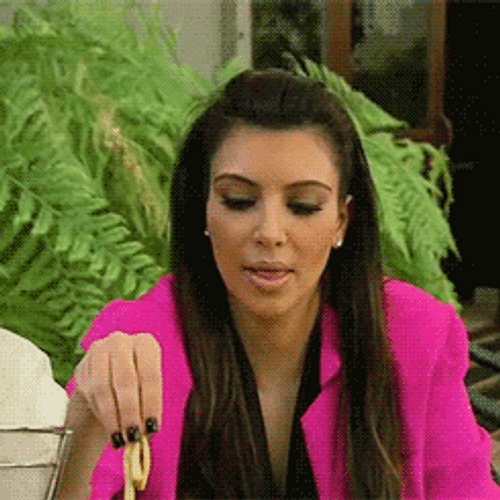 Kim Kardashian Eating