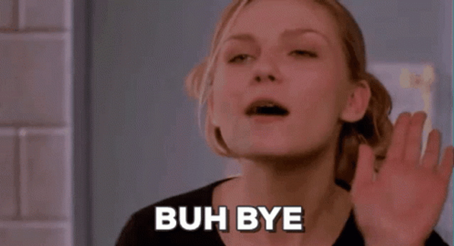 Kirsten Dunst Saying Goodbye