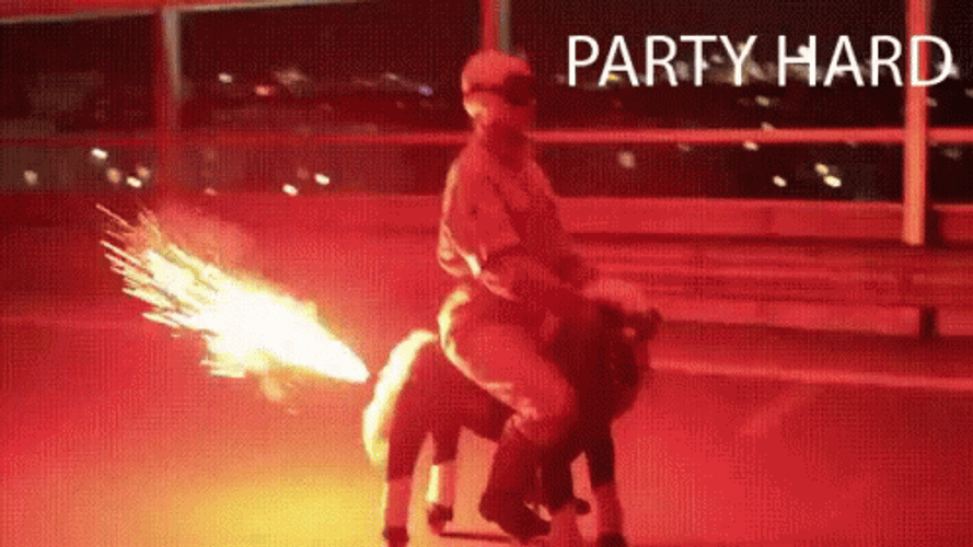 Party Hard Pony Riding