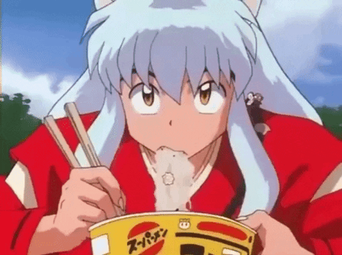 Inuyasha Eating Noodles
