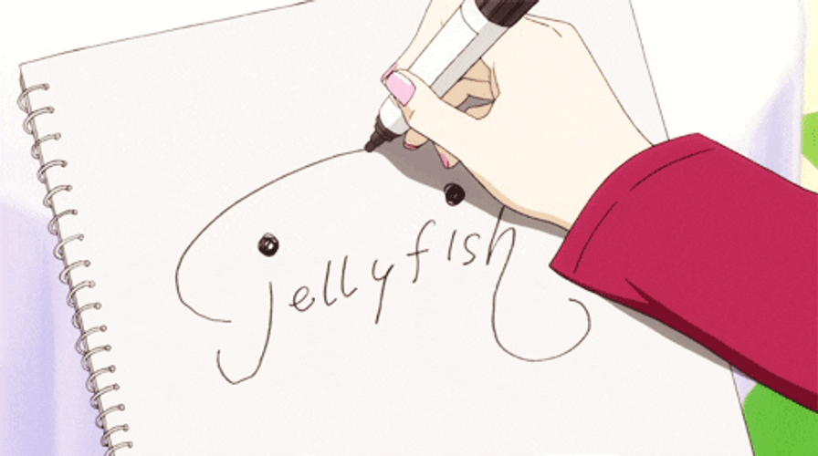 Jellyfish Writing Artwork