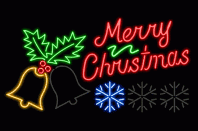 Merry Christmas Neon Greetings