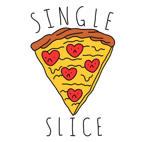 Animated Single Slice Of Pizza
