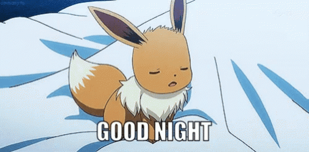 Pokemon Eevee Good Night