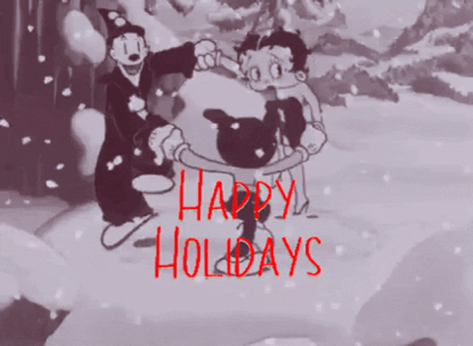 Happy Holidays Betty Boop
