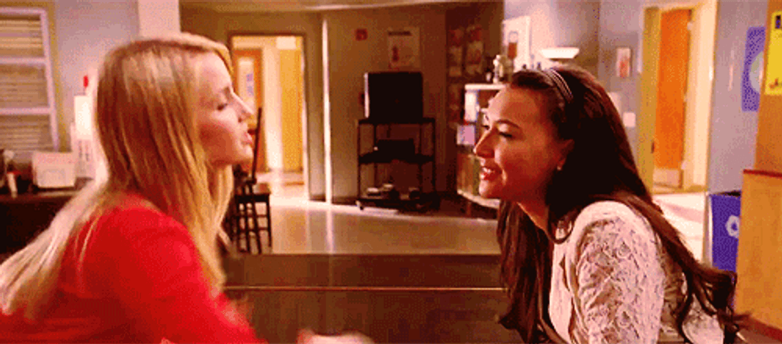 Slapping Quinn Santana Glee