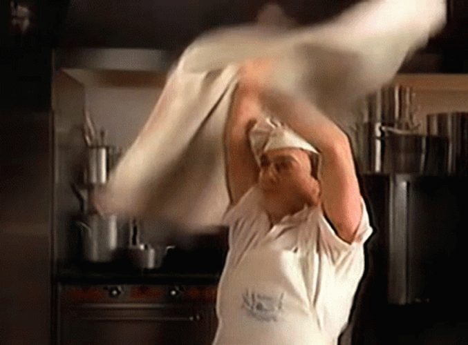 Tossing Pizza Dough