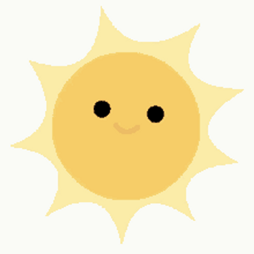 Solar Cartoon Smiley Sun