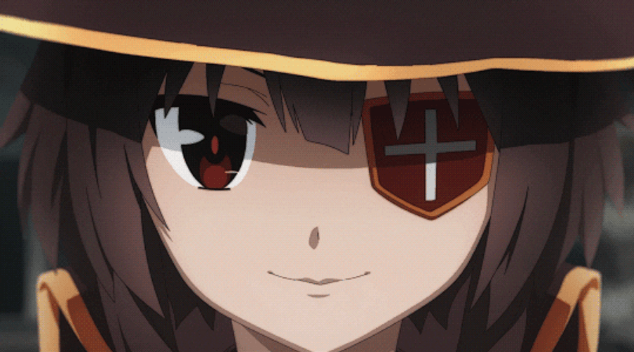 Megumin Covering Her Face