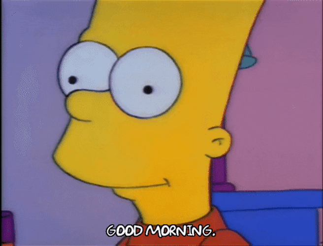 Good Morning Bart Simpson