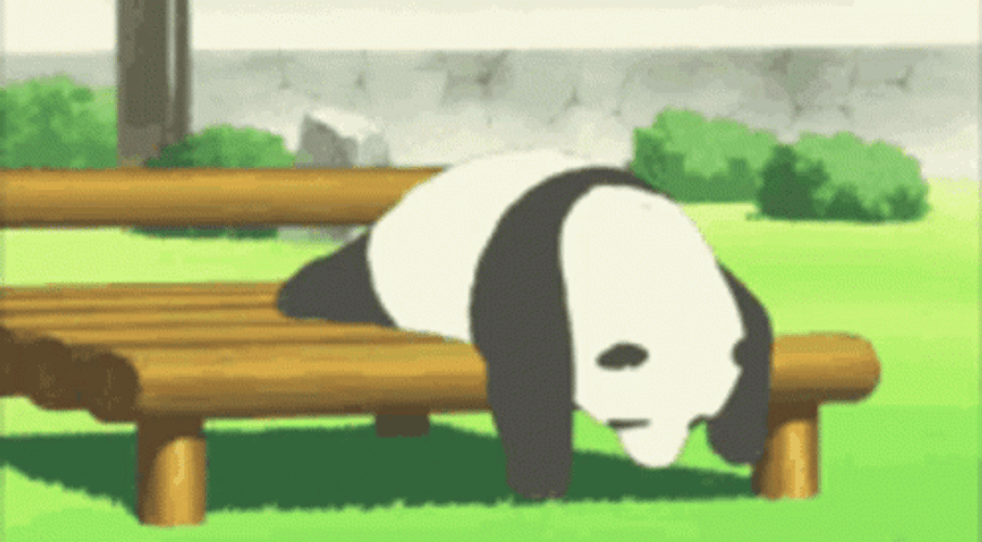 Animated Tired Sleeping Panda