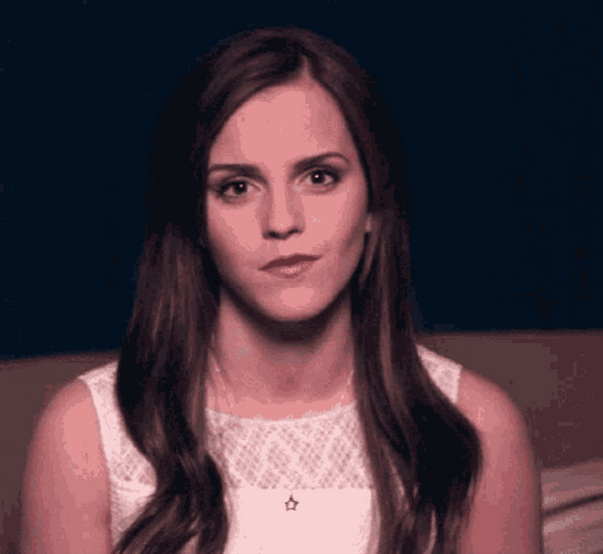 Emma Watson Staring Suspiciously