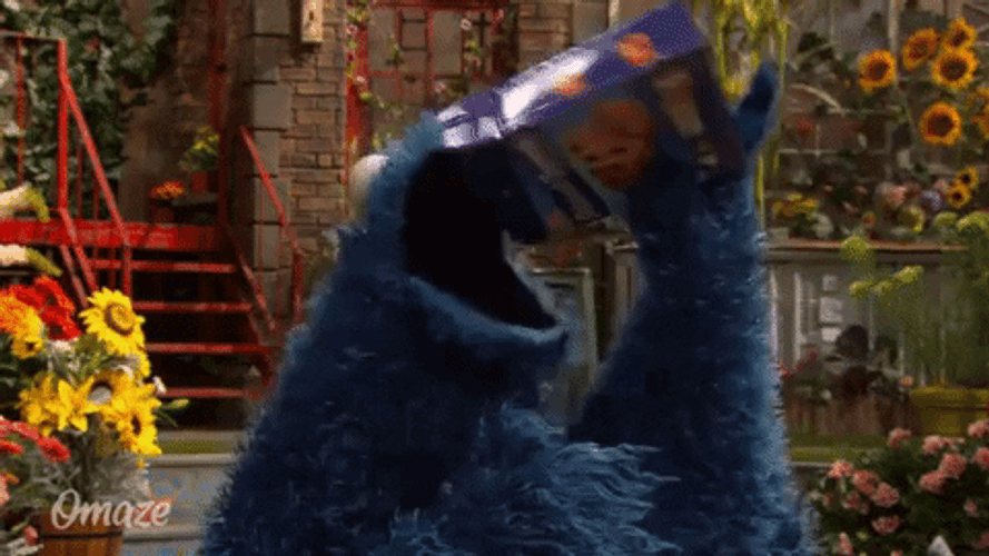 Cookie Monster Empty Cookie Box