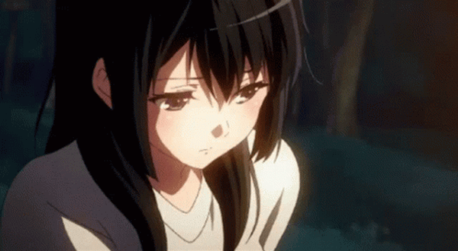 Anime Sad Confession Stare