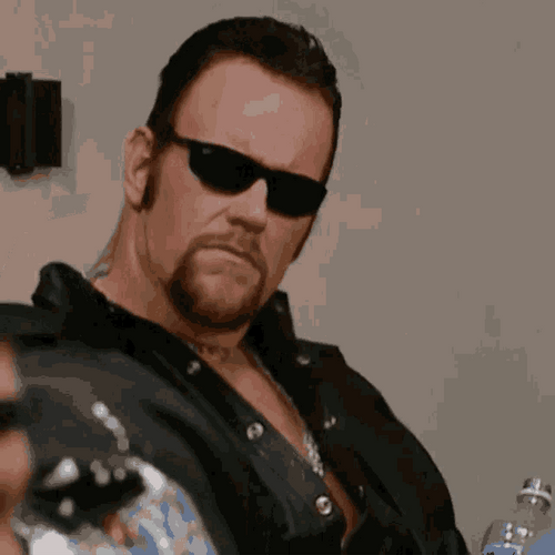 The Undertaker Removing Shade
