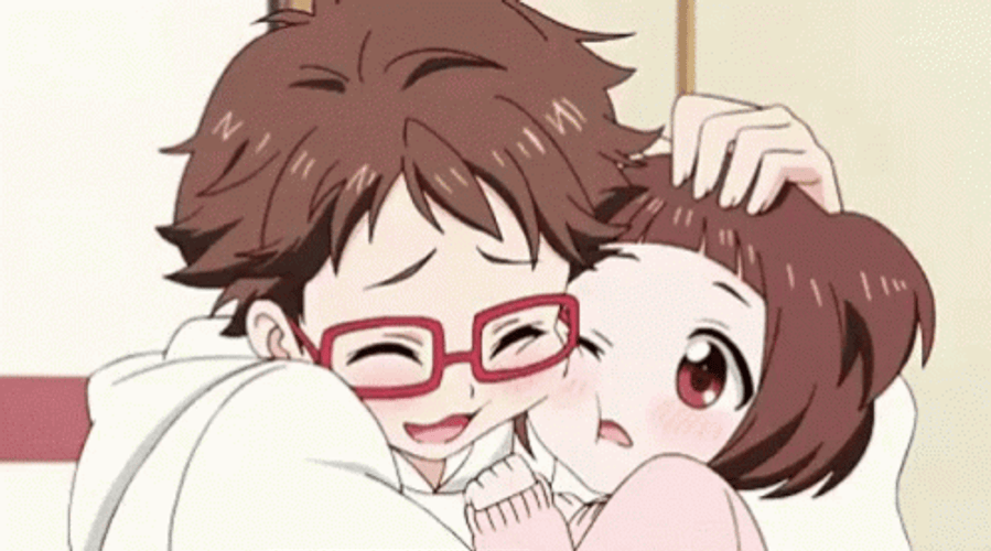 Sweet Anime Couple Hug