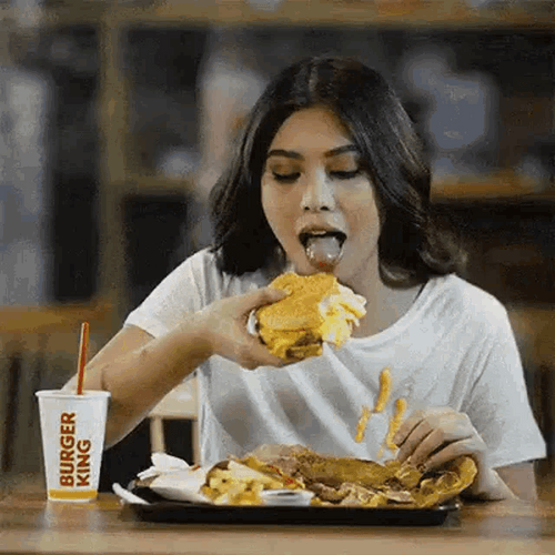 Eating Yummy Burger King