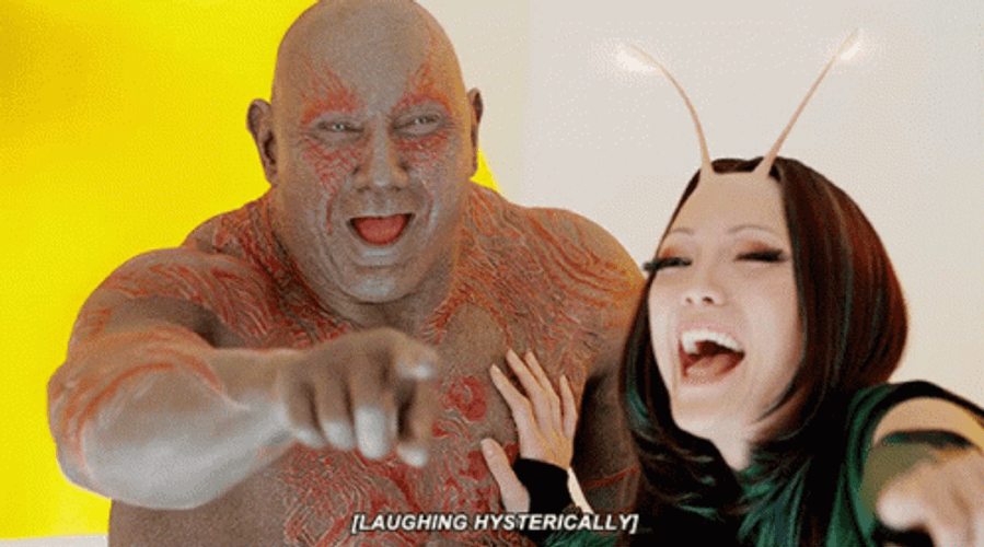 Drax And Mantis Laughing Hysterically