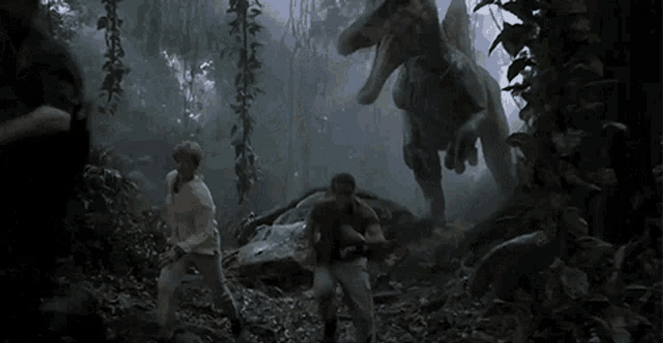 Jurassic Park Spinosaurus Chase