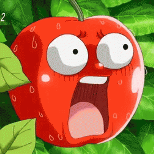 Shocked Apple Mouth Open