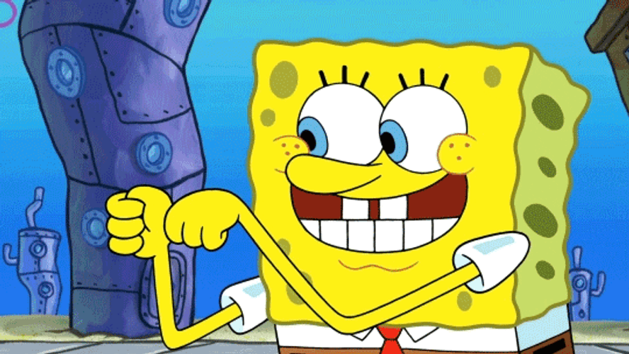 Spongebob Funny Thumbs-up