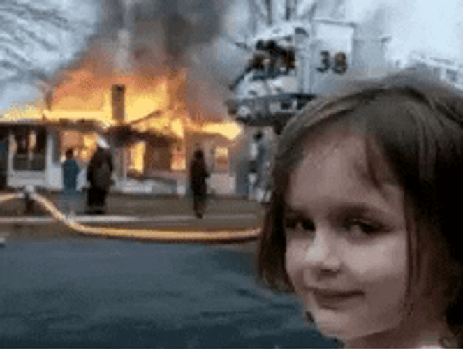 Disaster Girl Fire Meme