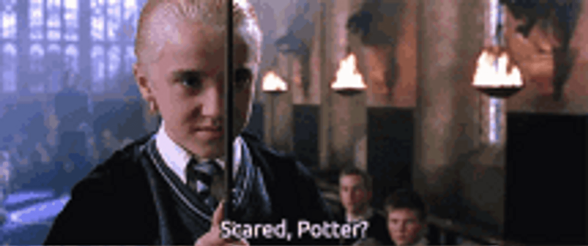 Harry Potter Draco Scared Potter