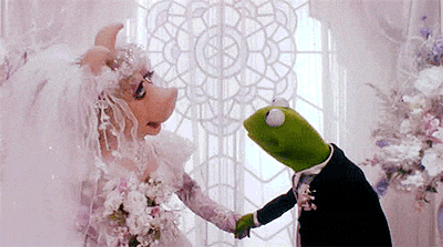 Wedding Kiss Kermit Piggy