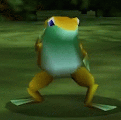 Dancing Yellow Frog