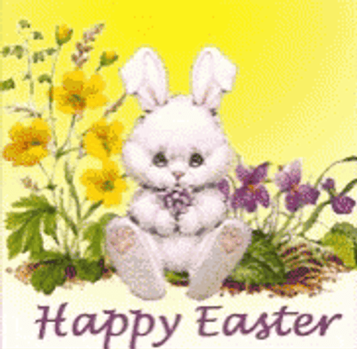 Happy Easter Lazy Bunny