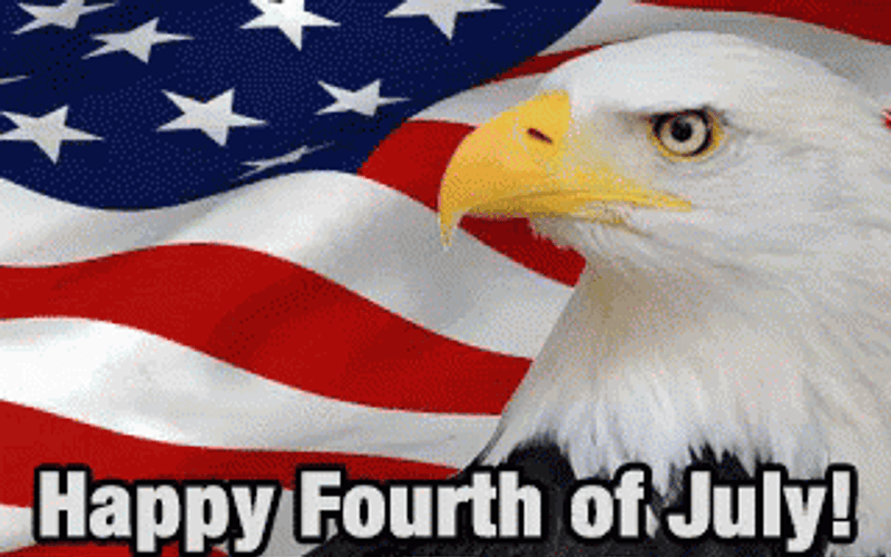 Happy th Of July With Eagle