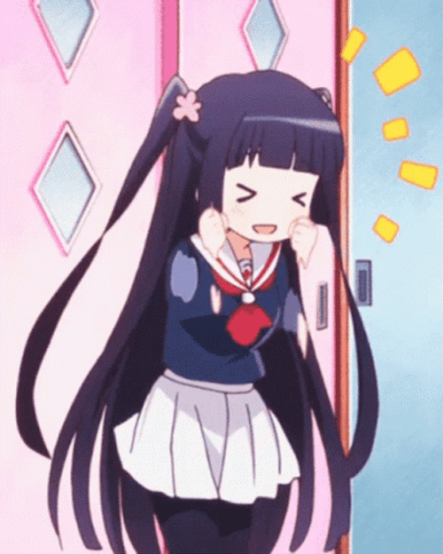 Cute Anime Excited Wakaba