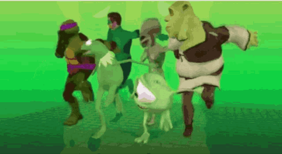 Shrek Green Squad Dancing