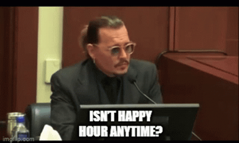 Johnny Depp Isn&t Happy Hour Anytime