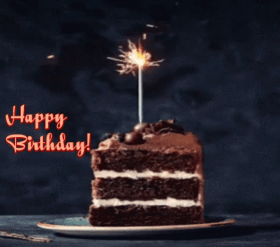 Happy Birthday Cake Choco Slice