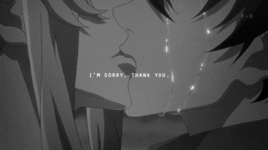 Sad Anime I&m Sorry Thank You