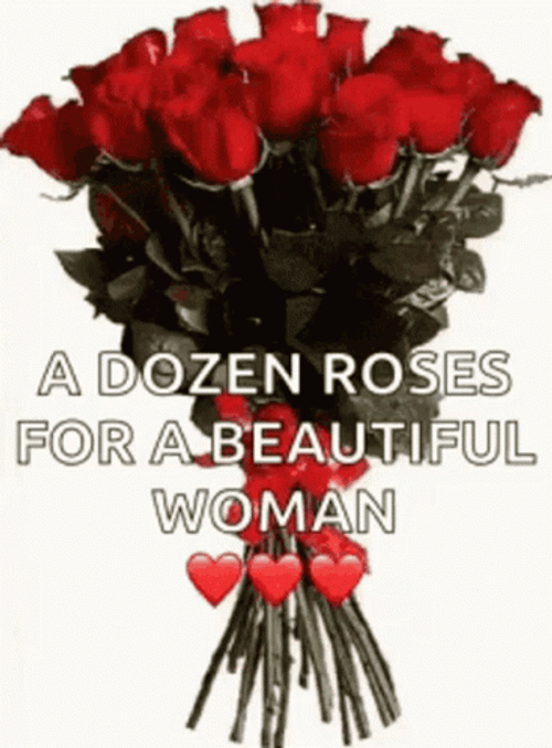 Dozen Roses For Beautiful Woman