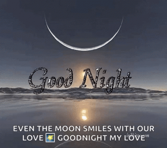 Love Good Night Moon Smile