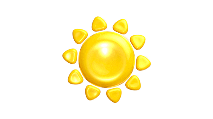 Warm Cartoon Sun Clipart