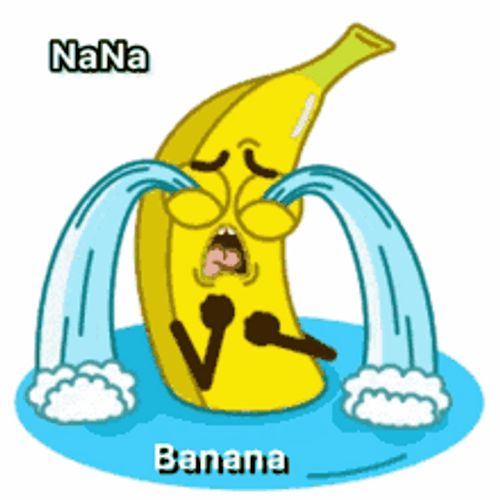 Crying Sad Yellow Banana Tears