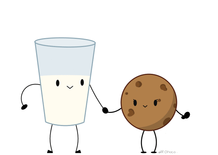 Animated Cookies And Milk
