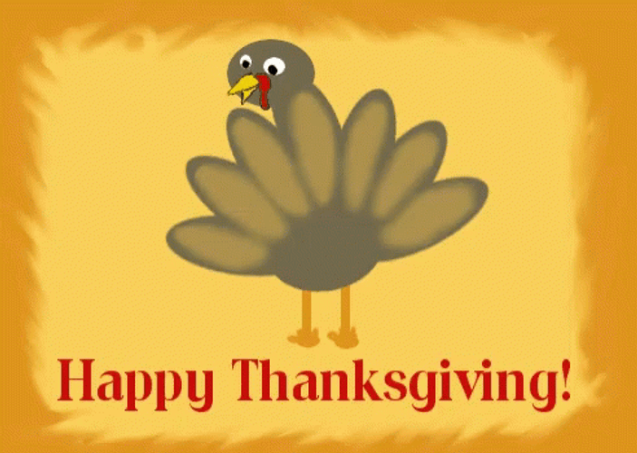 Happy Thanksgiving Gobble Turkey