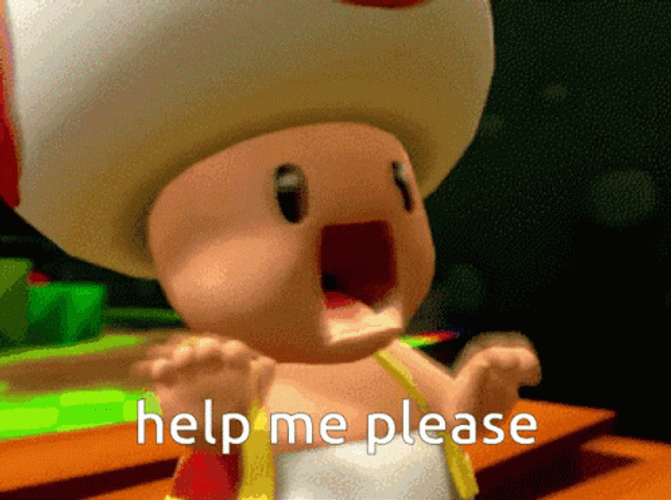 Help Me Toad Super Mario
