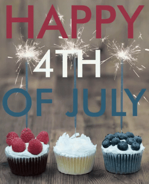 Happy th Of July With Cupcakes