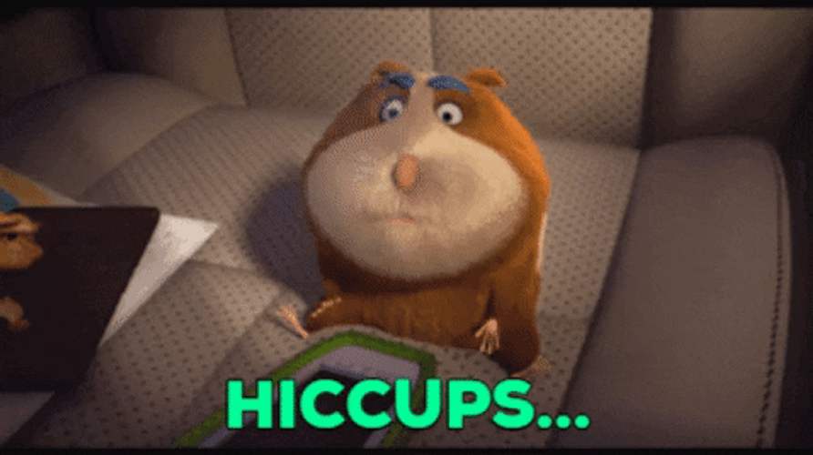 Cartoon Hamster Hiccup