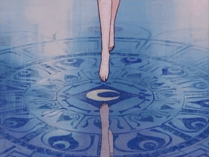 Aesthetic Anime Tiptoe On Water
